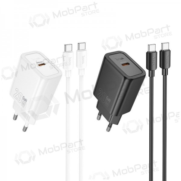 Puhelinlaturi Hoco N60 GaN USB-C USB-C-kaapelilla 1 m musta