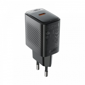 Puhelimen laturi Acefast A104 25 W GaN USB-C musta