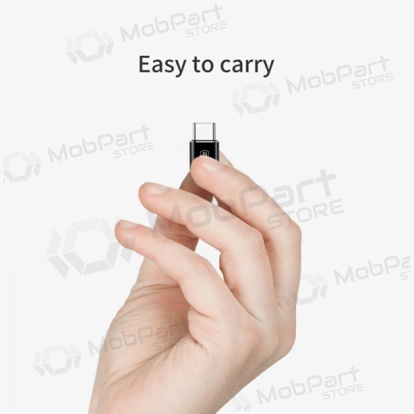 Sovitin Baseus MicroUSB to Type-C OTG musta CAMOTG-01