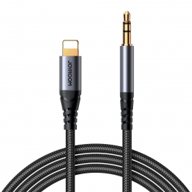 Audio kaapeli Joyroom SY-A06 Lightning to 3,5mm 1.2m musta