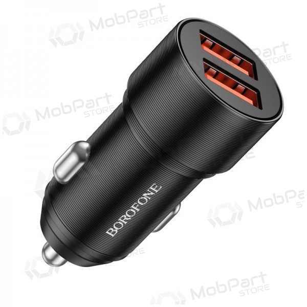 Laturi automobilinis Borofone BZ19B 2xUSB-A QC3.0 36W musta