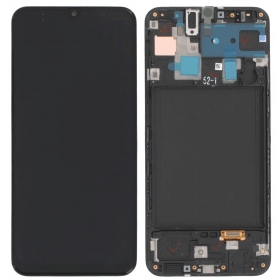 Samsung A305 Galaxy A30 (2019) näyttö (musta) (kehyksellä) (service pack) (alkuperäinen)