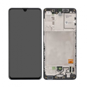 Samsung A415 Galaxy A41 2020 ekranas (musta) (kehyksellä) (service pack) (alkuperäinen)