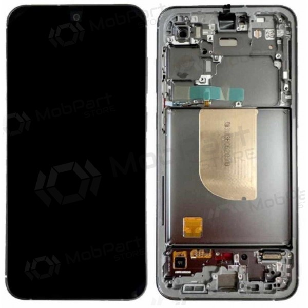 Ekranas Samsung S711 S23 FE 5Gkanssa lietimui jautriu stikliuku ja rėmeliu Graphite alkuperäinen (service pack) Ekranas Samsung S711 S23 FE 5Gkanssa lietimui jautriu stikliuku ja rėmeliu Graphite alkuperäinen (service pack)