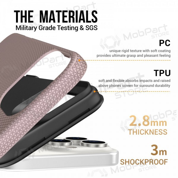 Suojakuori Perfectionists Triangle Mag Case Apple iPhone 12 Pro Max rožinio aukso Suojakuori Perfectionists Triangle Mag Case Apple iPhone 12 Pro Max rožinio aukso