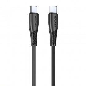USB kaapeli Awei CL-182C USB-C to USB-C 1.0m musta