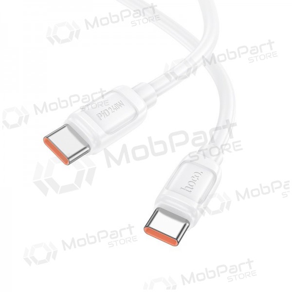 USB-C-kaapeli Hoco X115 USB-C–USB-C 1 m 240 W valkoinen