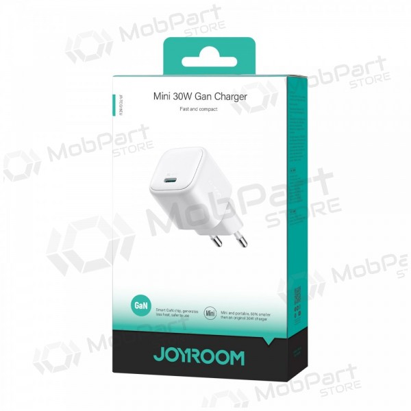 Laturi Joyroom JR-TCG15 30W GaN USB-C valkoinen