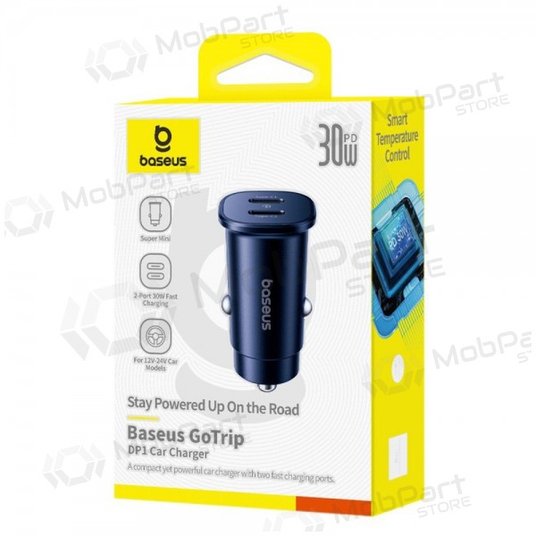 Autolaturi Baseus GoTrip 2xUSB-C 30W musta C00072300123-01