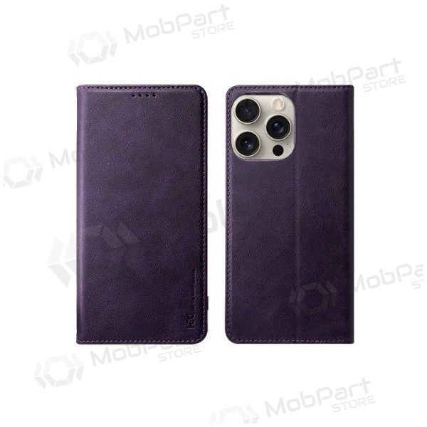 Suojakuori HDD Magnetic Wallet Case Samsung A165 A16 4G/A166 A16 5G violetti