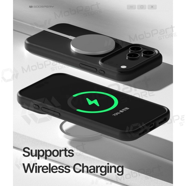 Apple iPhone 17 Pro Max, 18 Pro Max kotelo Mercury "Pure Magsafe Silicon Case" (punainen)