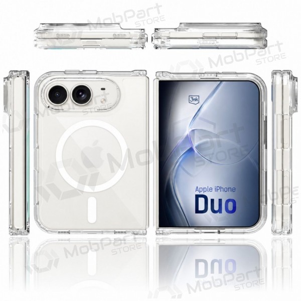 Apple iPhone Duo kotelo - 3mk Armor MagCase (läpinäkyvä)