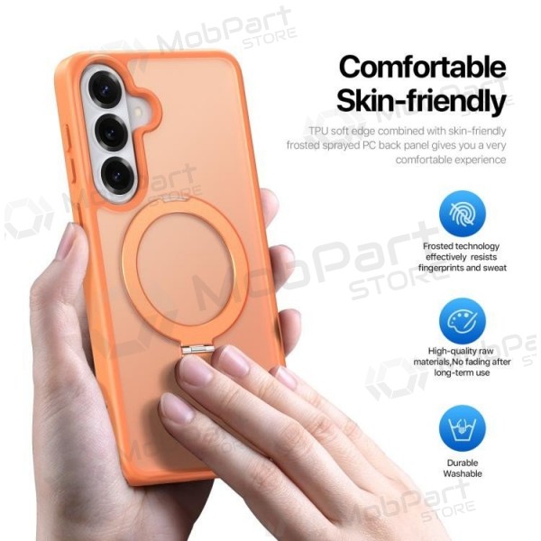 Samsung Galaxy S26+ kotelo - Dux Ducis Yind Magnetic Stand (oranssi)