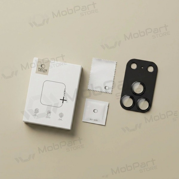 Apple iPhone 18 Pro kameran suoja - Tech-Protect CamFull Fit+ (musta)