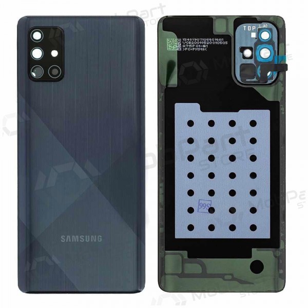 Samsung A715 Galaxy A71 2020 takaakkukansi musta (Prism Crush Black) (käytetty grade C, alkuperäinen)