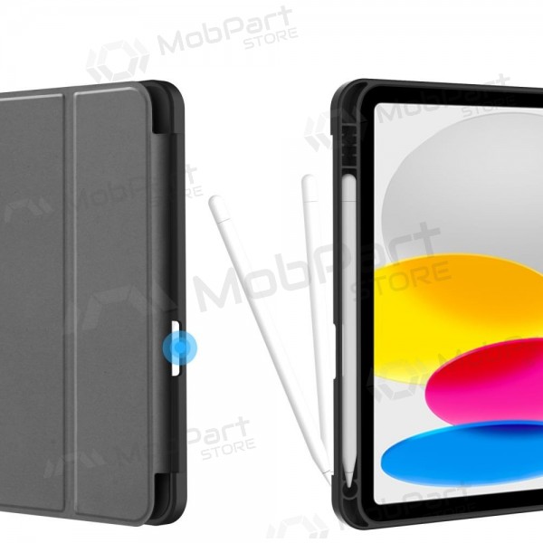 Apple iPad 10.9 2022, iPad 11 2025 kotelo - Tech-Protect SmartCase Pen Holder (musta)