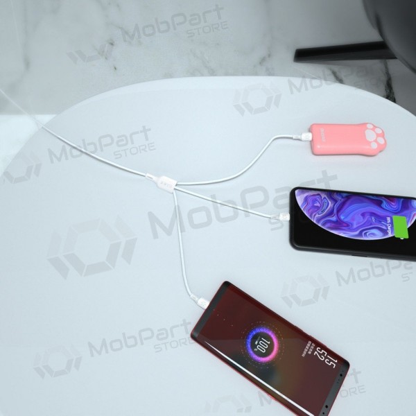USB-kaapeli Dudao L8A-3in1 USB-A–USB-C / Micro USB / Lightning 1.2 m