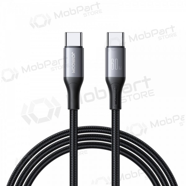 USB kaapeli Joyroom S-A28 USB-C to USB-C 60W 1.0m musta