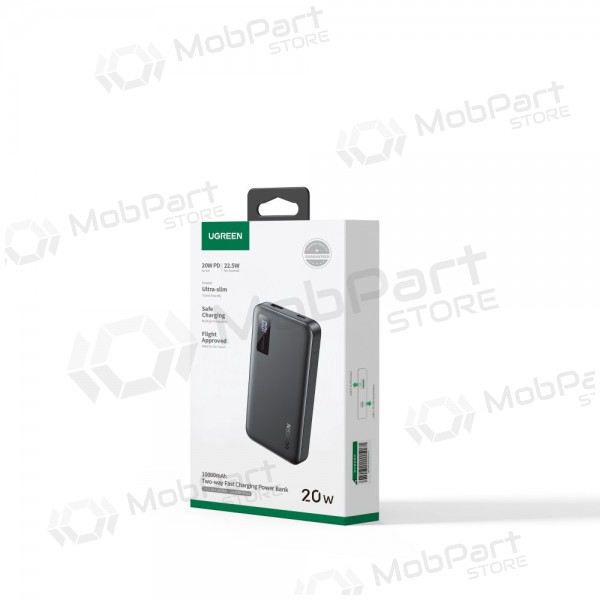 Ulkoinen paristo Power Bank Ugreen PB311 20W 10000mAh (25742) musta