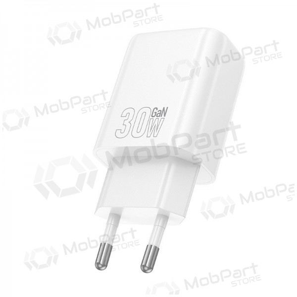 Puhelimen laturi Hoco N62 30 W GaN USB-C valkoinen