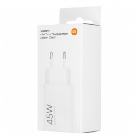Puhelimen laturi Xiaomi Turbo Charging Power Adapter BHR07SLEU 45 w USB-A PD valkoinen