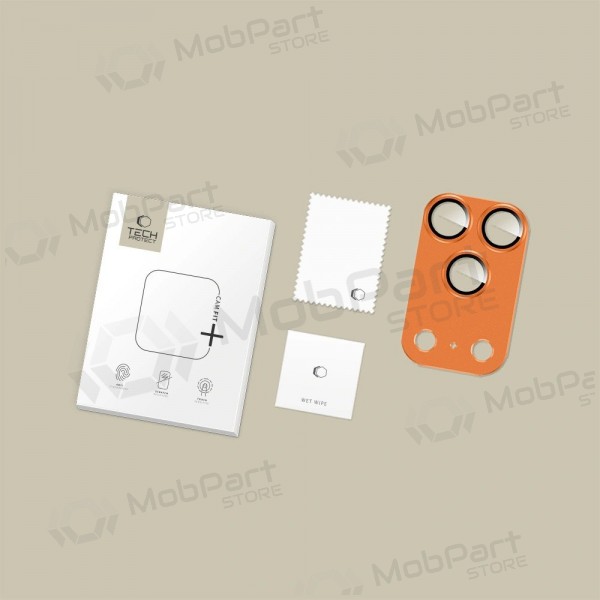 Apple iPhone 17 Pro Max kameran suoja - Tech-Protect CamFull Fit+ (Cosmic Orange)
