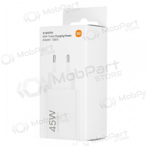 Puhelimen laturi Xiaomi Turbo Charging Power Adapter BHR07SLEU 45 w USB-A PD valkoinen