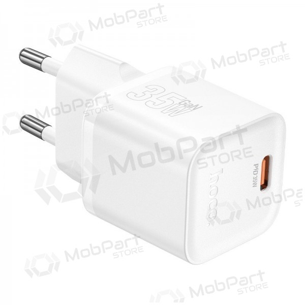 Puhelimen laturi Hoco N66 35 W GaN USB-C valkoinen