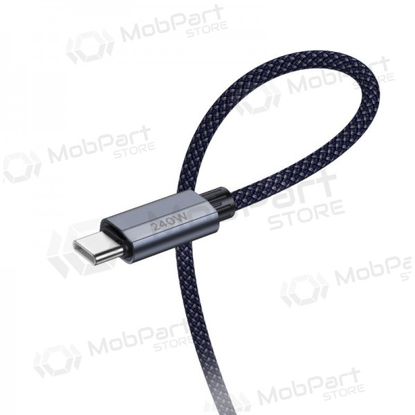 USB-C-kaapeli Hoco U134 USB-C–USB-C 1.8 m 240 W musta