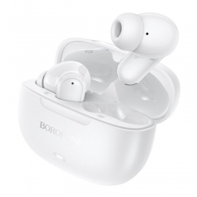 Langattomat Borofone BW96 Bluetooth ANC ENC USB-C -kuulokkeet, valkoinen