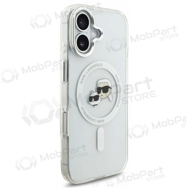 Apple iPhone 17 kotelo - Karl Lagerfeld IML K&CH Heads Metal Frame MagSafe (läpinäkyvä)