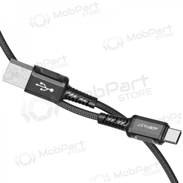 USB kaapeli Acefast C1-04 USB-A to USB-C 1.2m musta