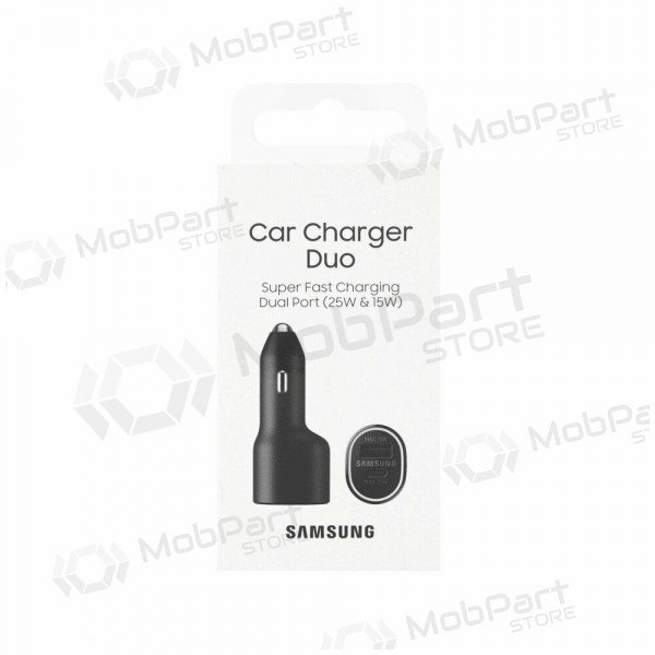 Laturi automobilinis alkuperäinen Samsung EP-L4020NBEGEU 1xType-C 1xUSB-A musta pakkauksessa 40W
