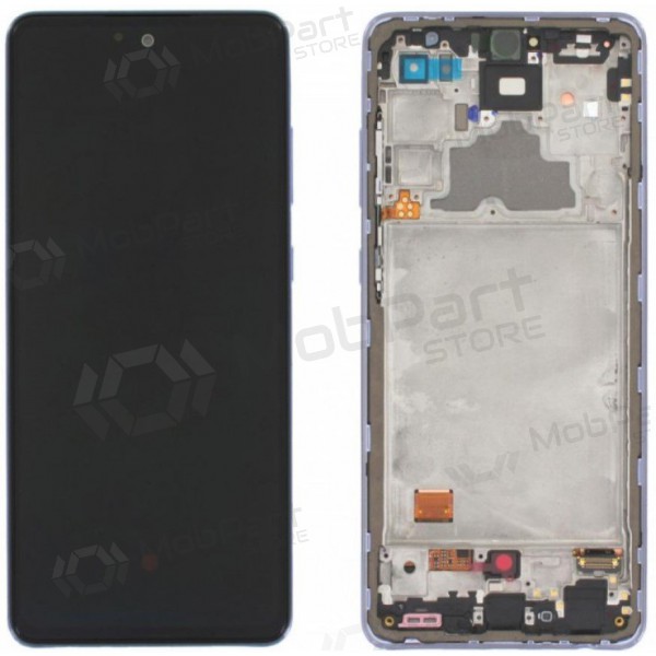Samsung A725 A72 4G / A726 5G 2021 näyttö (violetti) (kehyksellä) (service pack) (alkuperäinen)