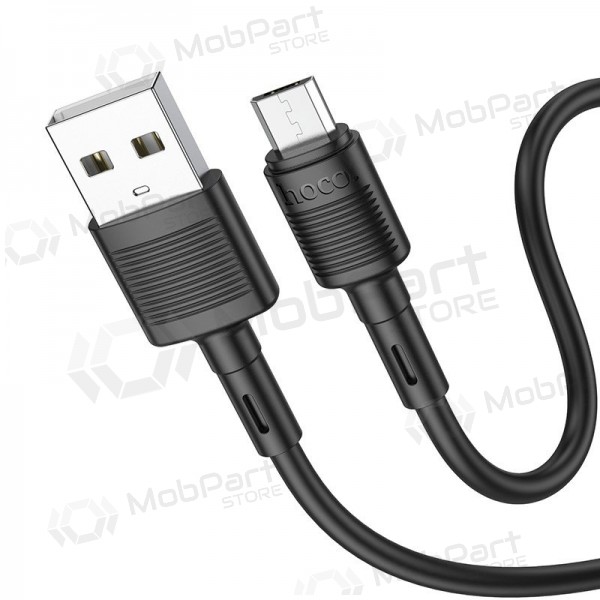 USB kaapeli Hoco X83 USB-A to MicroUSB 1.0m musta