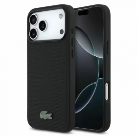 Apple iPhone 18 Pro kotelo - Lacoste PVC Iconic Petit Pique Metal Logo MagSafe