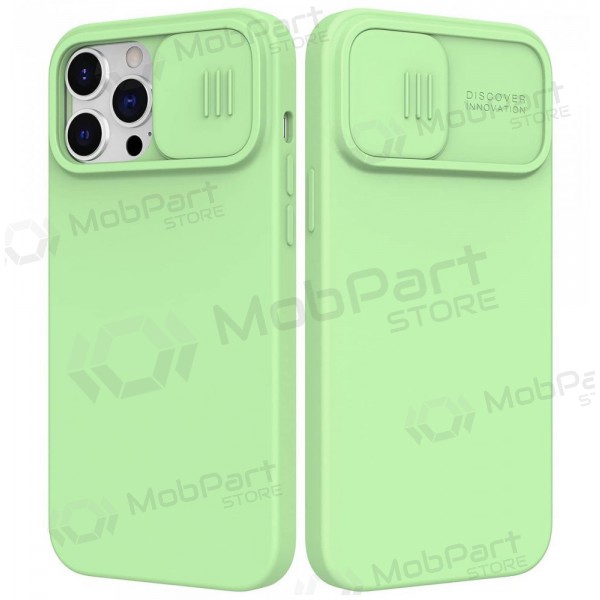 Apple iPhone 14 Pro Max suojakuori „Nillkin Silicone“ (vaaleanvihreä) Apple iPhone 14 Pro Max suojakuori „Nillkin Silicone“ (vaaleanvihreä)