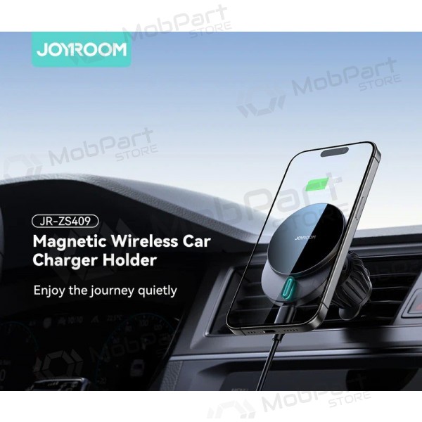 Automobilinis laikiklis-laturi Joyroom JR-ZS409 MagSafe 15W musta