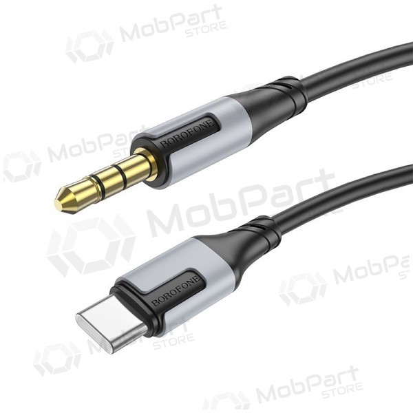 Audio kaapeli Borofone BL19 USB-C to 3,5mm musta