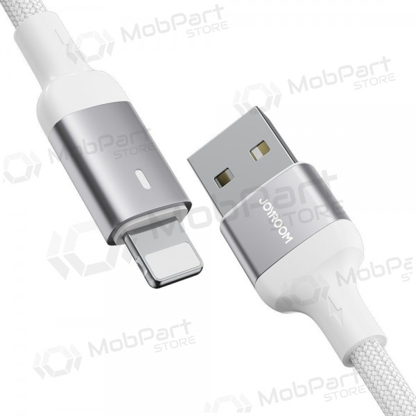 USB kaapeli Joyroom S-UL012A10 USB to Lightning 2.4A 1.2m valkoinen