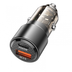 Autolaturi Borofone BZ20A 83 W PD QC 3.0 USB-C + USB-A musta