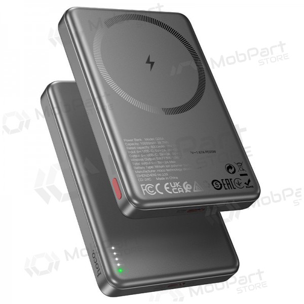 Ulkoinen paristo Power Bank Hoco Q26A PD20W Magnetic 10000mAh musta