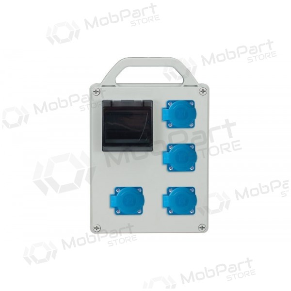 Pawbol B.1713R-S skydaskanssa kištukiniais lizdais (4 mod., 16A 250V)