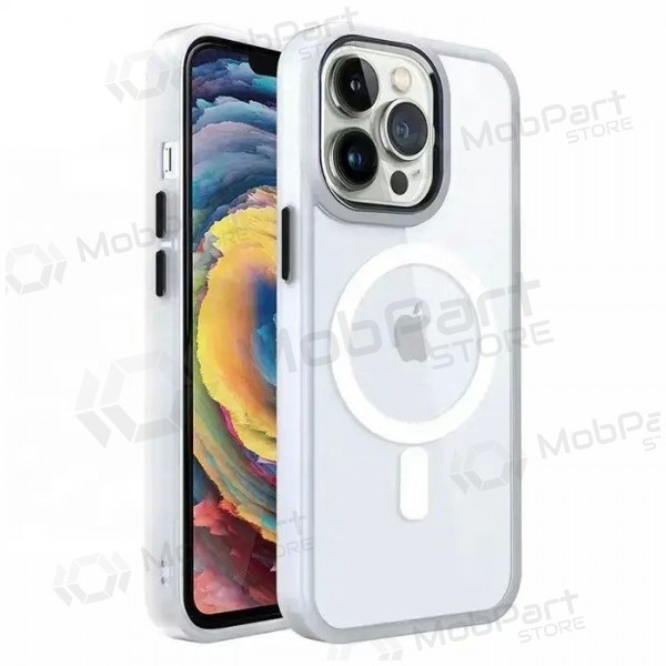 Apple iPhone 15 Plus kotelo - Premium Mag Cover (valkoinen)