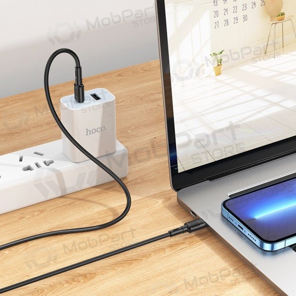 USB kaapeli Hoco X83 60W Type-C to Type-C 1.0m musta