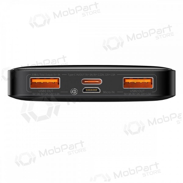 Ulkoinen paristo Power Bank Baseus Bipow 20W 10000mAh + MicroUSB 0.25m musta PPBD050301