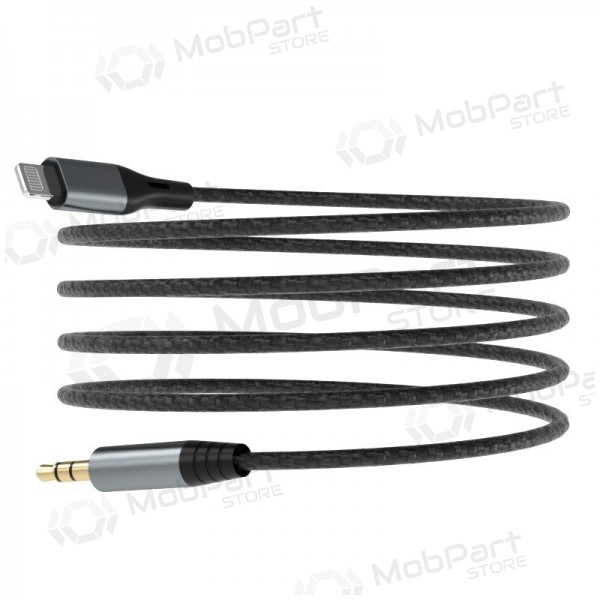 Dudao L11Pro Lightning–3,5 mm -äänikaapeli 1 m musta