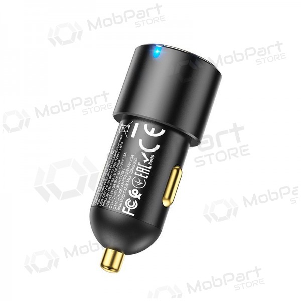 Autolaturi Hoco NZ6 45 W PD 2x USB-C + USB-A musta