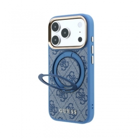 Apple iPhone 18 Pro kotelo - Guess PU 4G Ring Stand MagSafe