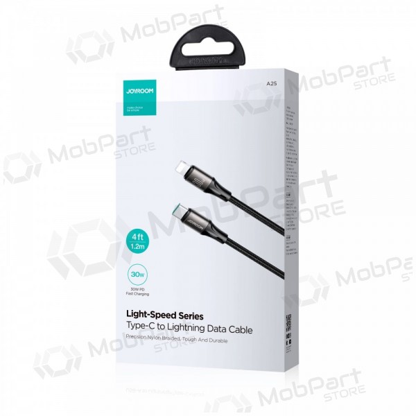 USB kaapeli Joyroom SA25-CL3 USB-C to Lightning 30W 1.2m musta